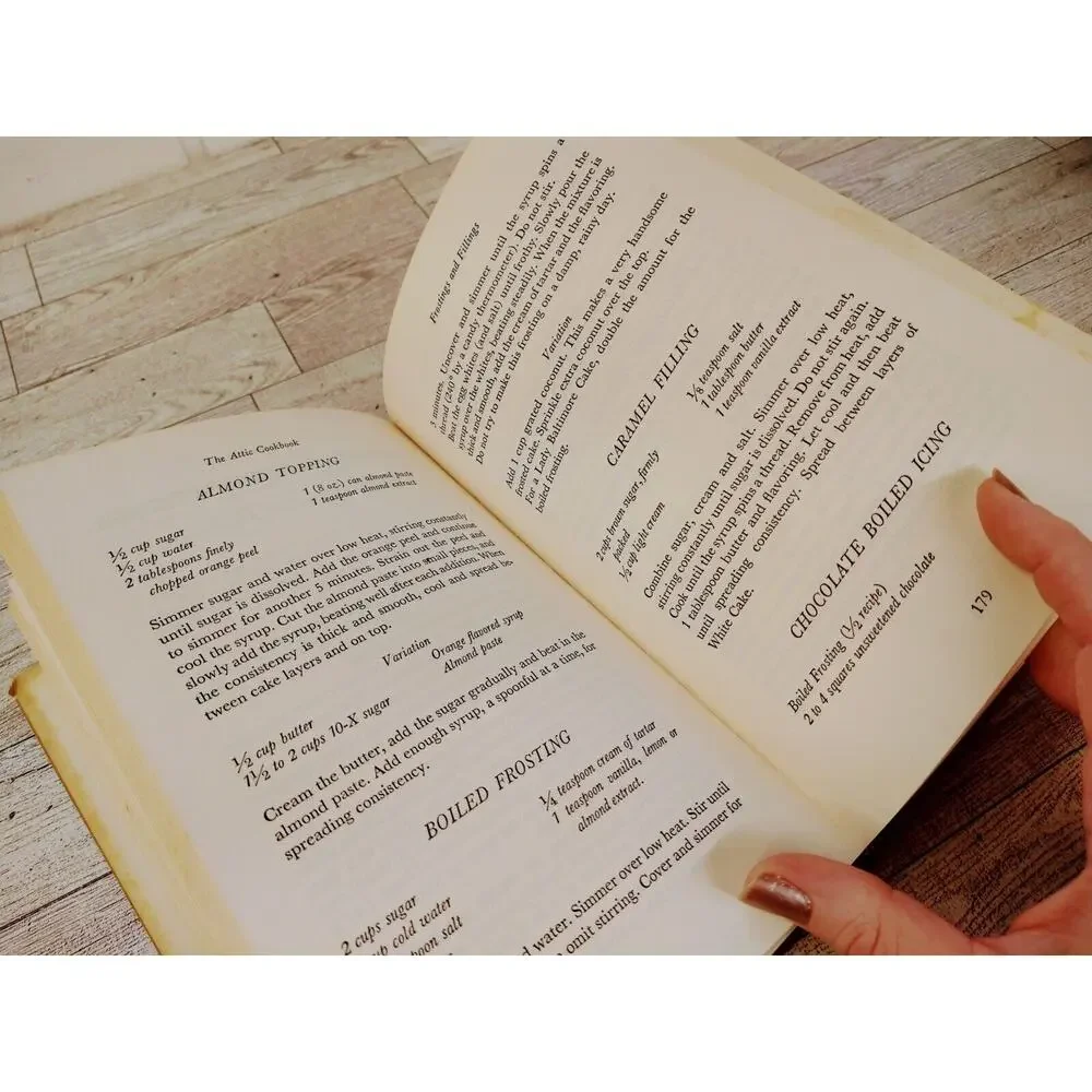 The Attic Cookbook by Gertrude Wilkinson 1972 HCDJ nostalgic recipes